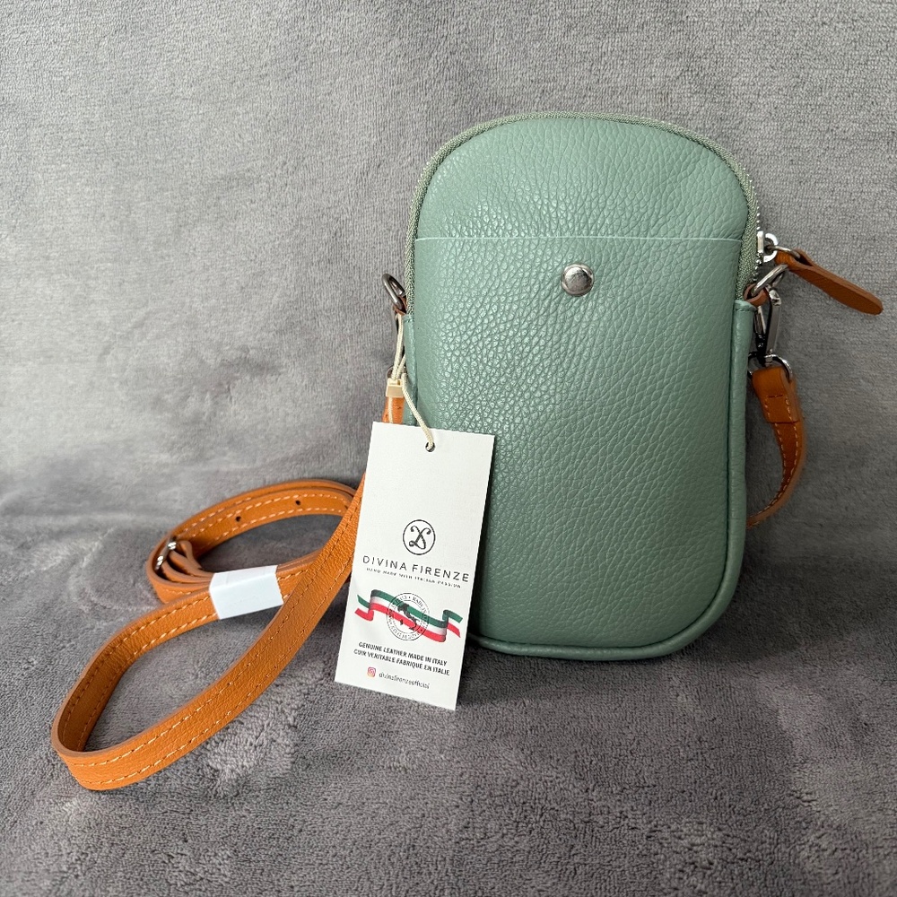 Divina Firenze Leather Crossbody Phone Bag